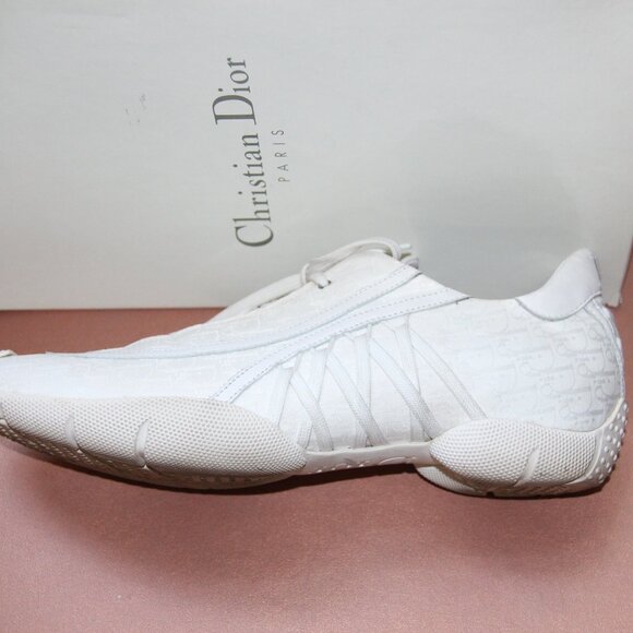 ❤️ Christian Dior Paris "Admit It" Sport Shoe Sneaker in White; Size 41.5 - Picture 8 of 13